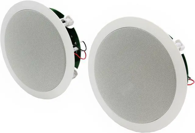 Alt view image 2 of 8 - Polk Audio RC60i White Round 6.5" Two-way In-Ceiling Loudspeaker Pair