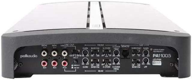 Alt view image 5 of 12 - Polk Audio 1200W 5 Channels Car Amplifiers