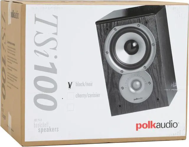 Alt view image 7 of 7 - Polk Audio TSi100 Loudspeaker Black Pair