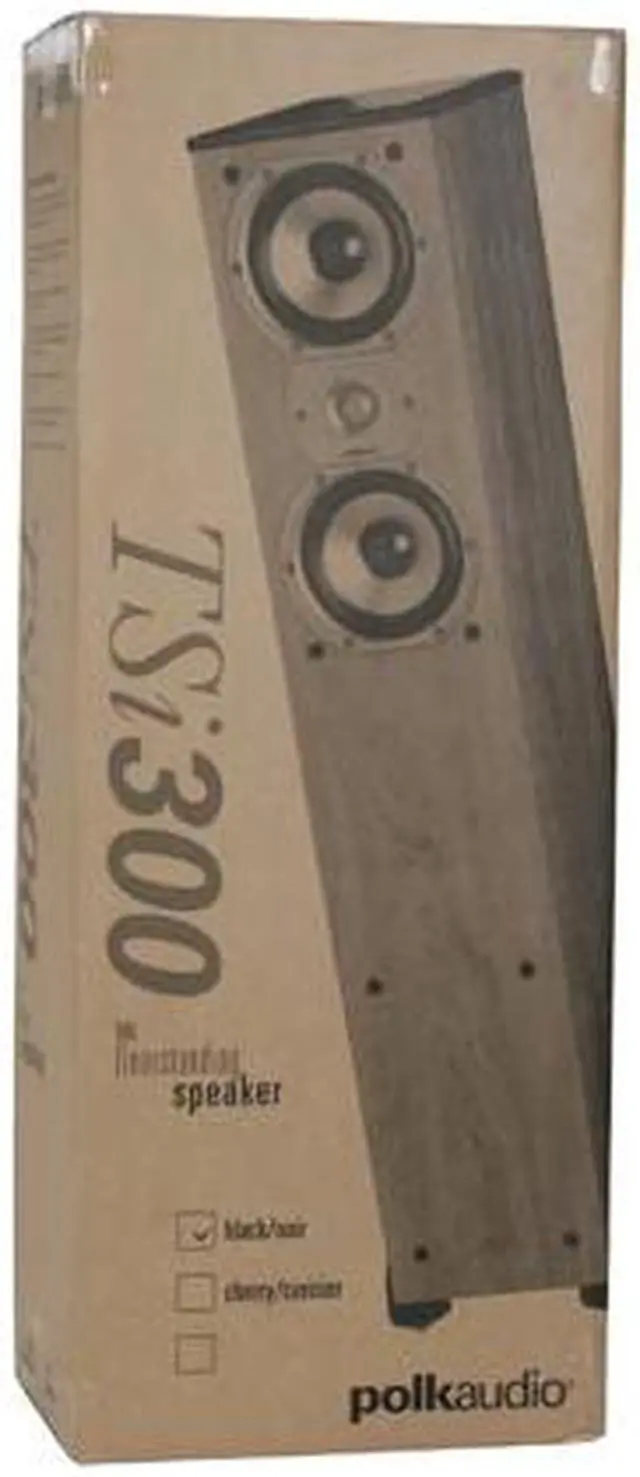 Alt view image 7 of 7 - Polk Audio TSi300 Black High Performance Floorstanding Loudspeaker Single