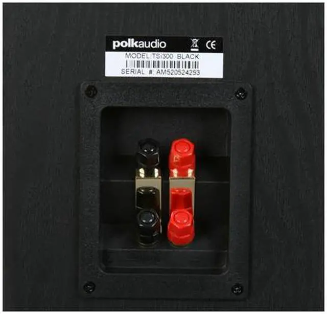 Alt view image 5 of 7 - Polk Audio TSi300 Black High Performance Floorstanding Loudspeaker Single