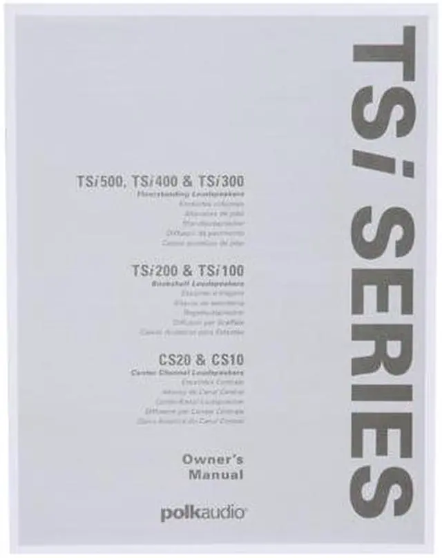 Alt view image 6 of 7 - Polk Audio TSi300 Black High Performance Floorstanding Loudspeaker Single