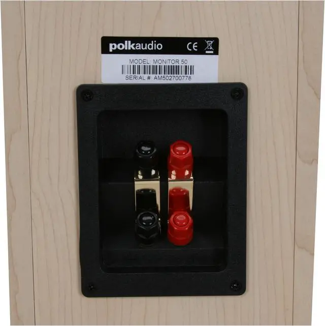 Alt view image 4 of 6 - Polk Audio Monitor 50 Two-way Floorstanding Loudspeaker maple Single