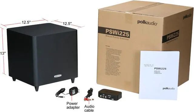 Alt view image 5 of 5 - Polk Audio PSWi225 Wireless Powered Subwoofer Single