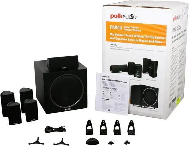 Alt view image 19 of 19 - Polk Audio RM510 5.1 CH High Performance Home Theater Speaker System