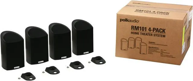 Alt view image 7 of 7 - Polk Audio RM101 4 Pack 4 CH Front/Surround Speaker System