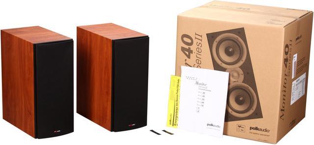 Alt view image 7 of 7 - Polk Audio Monitor40 Series II Two-Way Bookshelf Loudspeaker (Cherry) Pair