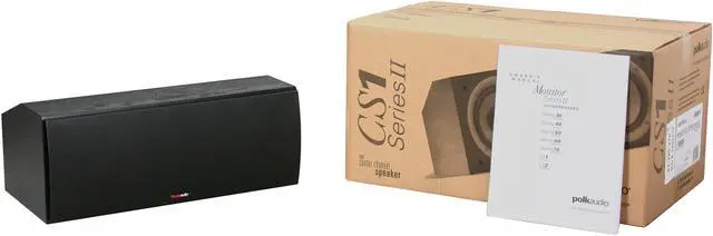 Alt view image 5 of 5 - Polk Audio CS1 Series II Center Channel Speaker (Black) Single