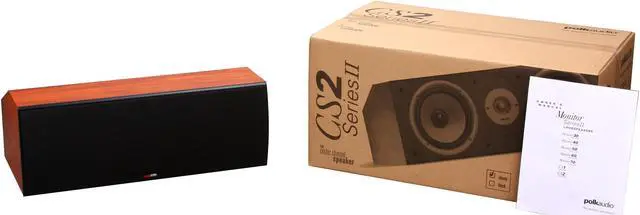 Alt view image 5 of 5 - Polk Audio CS2 Series II Center Channel Speaker (Cherry) Single