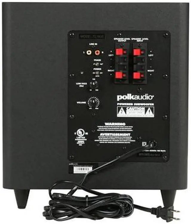 Alt view image 12 of 13 - Polk Audio TL1600 5.1 Compact Surround Sound Home Theater System with Powered Subwoofer
