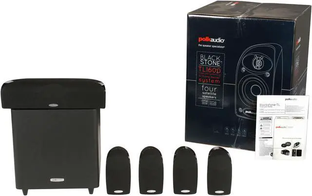Alt view image 13 of 13 - Polk Audio TL1600 5.1 Compact Surround Sound Home Theater System with Powered Subwoofer
