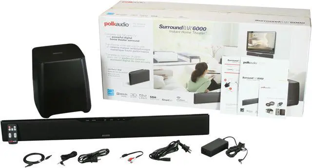 Alt view image 8 of 8 - Polk Audio Surroundbar IHT 6000 Instant Home Theater System