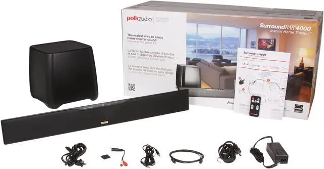 Alt view image 12 of 12 - Polk Audio Surroundbar 4000 IHT 31-inch SurroundBar with Wireless Subwoofer System