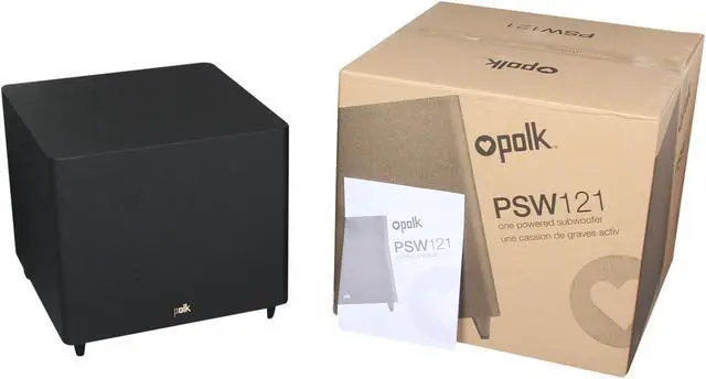 Alt view image 6 of 6 - Polk Audio PSW121 12" Subwoofer with 100 Watts Dynamic Power (Black) Single