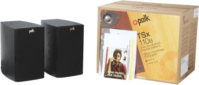 Alt view image 6 of 6 - Polk Audio TSX110B BLACK 2-way speaker with 5 1/4-inch driver Pair