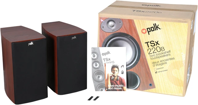 Alt view image 6 of 6 - Polk Audio TSX220B CHERRY 2-way speaker with 6 1/2-inch driver