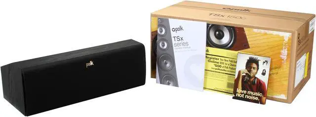 Alt view image 6 of 6 - Polk Audio TSX150C BLACK 3-Way High Performance Center Channel Speaker