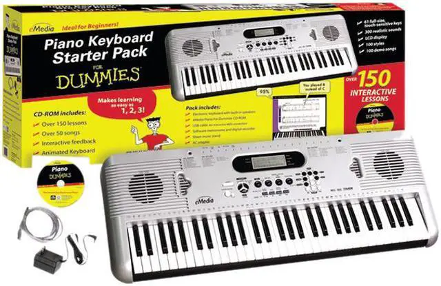 Main image of eMedia FD05107 Piano For Dummies 61-Key Keyboard Starter Pack