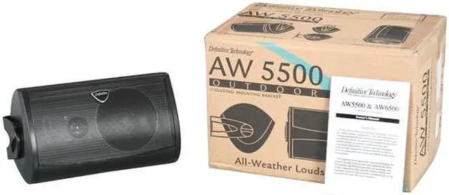 Alt view image 6 of 6 - Definitive Technology AW5500 Superior Performance All-Weather Loudspeaker with Bracket (Black) Single