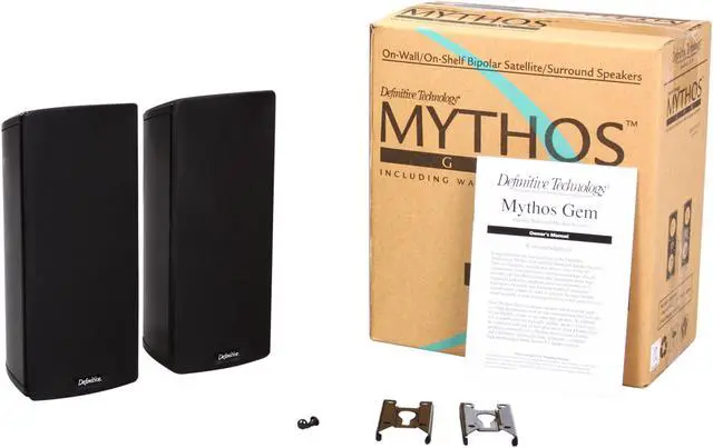 Alt view image 6 of 6 - Definitive Technology Mythos Gem Compact Main or Surround Speaker (Black) Pair