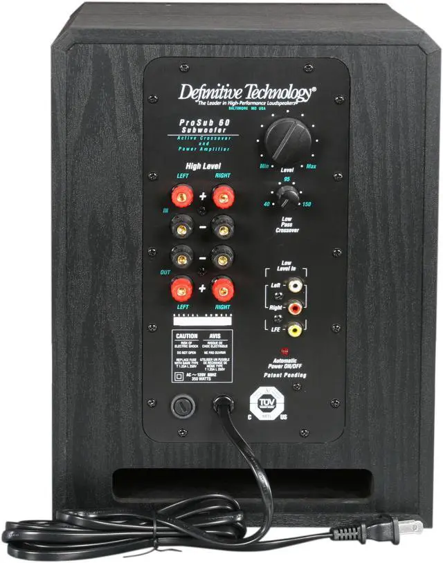 Alt view image 5 of 6 - Definitive Technology ProSub 60 8" Subwoofer with 150W Amp (Black) Single