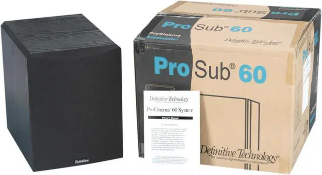 Alt view image 6 of 6 - Definitive Technology ProSub 60 8" Subwoofer with 150W Amp (Black) Single