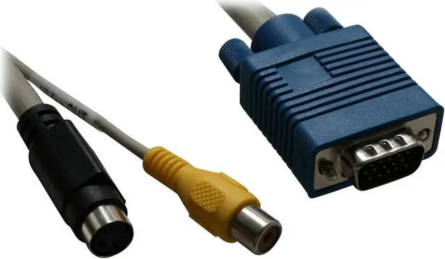 Main image of Cables Unlimited - VGA to S-Video or RCA Adpater - 5 INCHES