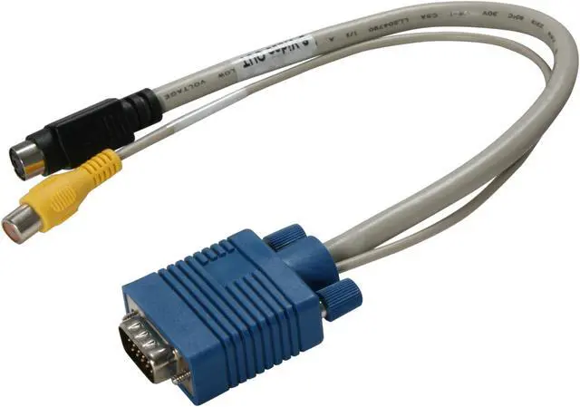 Alt view image 2 of 2 - Cables Unlimited - VGA to S-Video or RCA Adpater - 5 INCHES