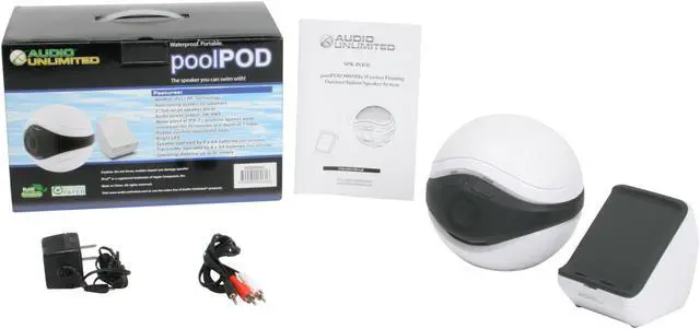 Alt view image 5 of 5 - CABLES UNLIMITED PoolPOD SPK-POOL 900Mhz Wireless Floating Waterproof Speaker Single