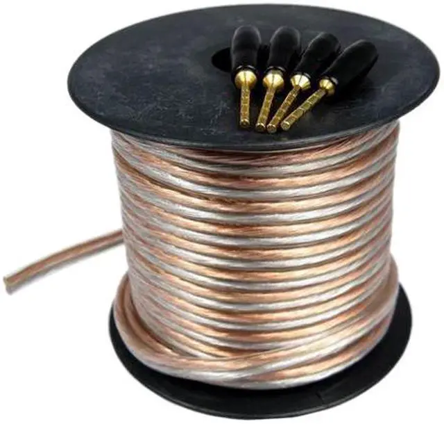 Main image of Cables Unlimited - Pro A/V Series 16GA Speaker Wire w/ pins (50 FEET)