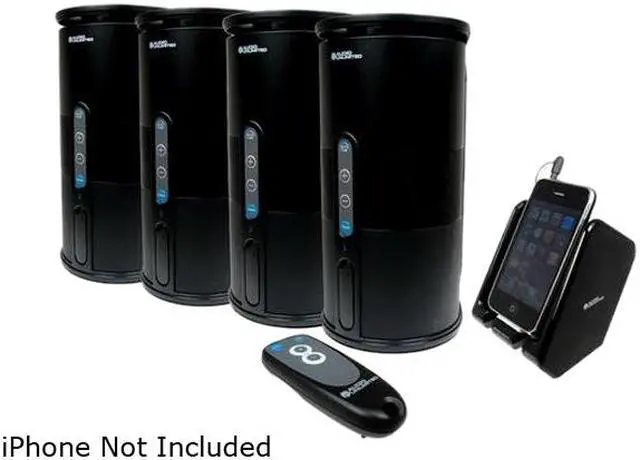 Main image of Audio Unlimited SPK-VELO-4KIT2 Premium 900MHz Wireless Indoor/Outdoor 4 Speakers System