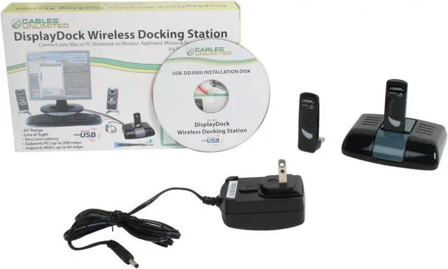 Alt view image 7 of 7 - Cables Unlimited USB-DD3000 DisplayDock Wireless USB Docking Station with Video for PC