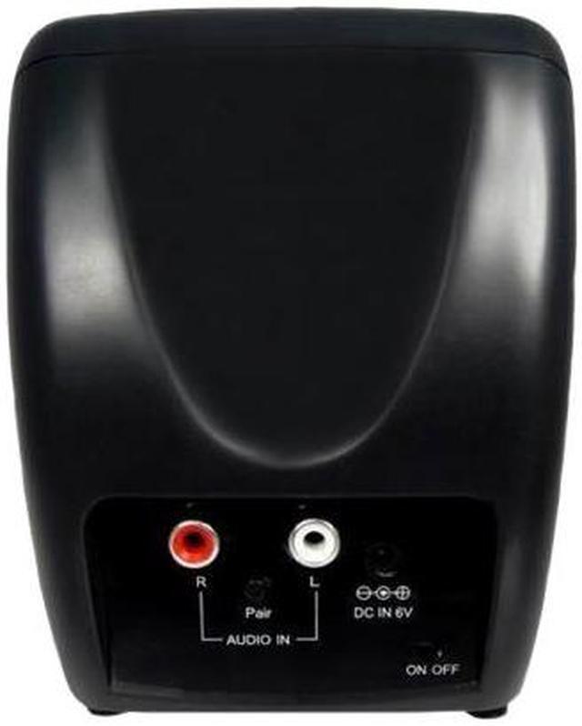 Alt view image 8 of 12 - CABLES UNLIMITED SPK-24GX-DUO Pair 2.4GHz Wireless Indoor/Outdoor Stereo Speaker Pair w/ Remote & Dual Power Transmitter - Black