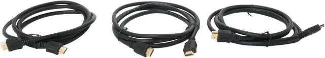 Alt view image 2 of 3 - Cables Unlimited - 6ft High Speed HDMI® Cable - 3 Pack