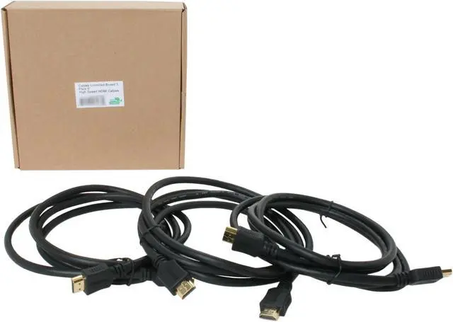 Alt view image 3 of 3 - Cables Unlimited - 6ft High Speed HDMI® Cable - 3 Pack