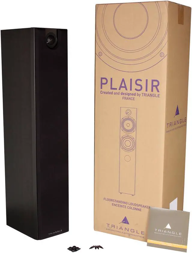 Alt view image 6 of 6 - Triangle Plaisir TEC41WGPC KUMA Wenge Floorstanding Speaker Single