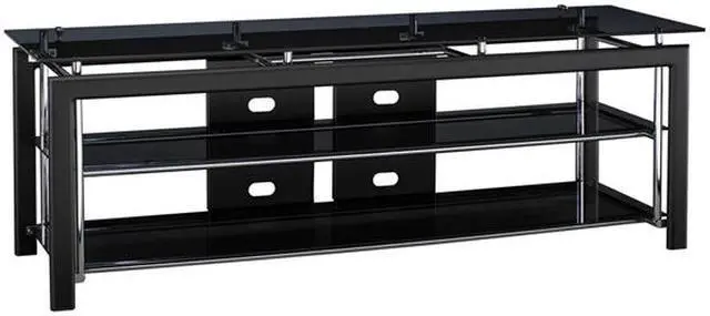 Main image of BUSH FURNITURE VS44850-03 Up to 60" Black TV Stand