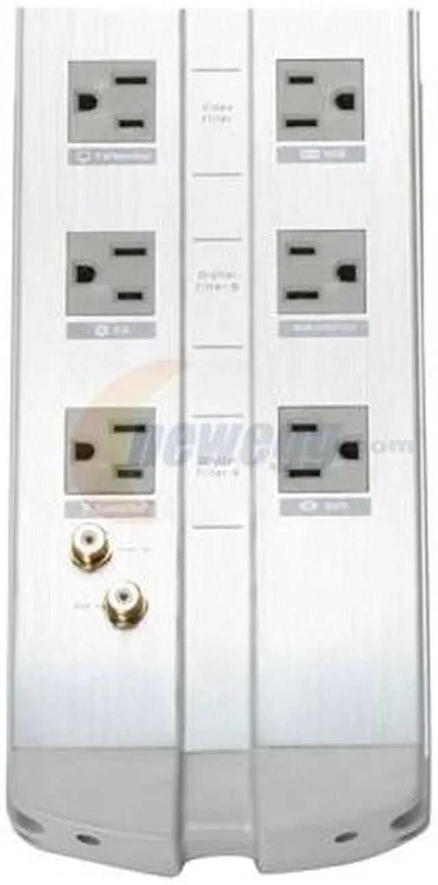 Alt view image 4 of 6 - Belkin Pure AV F9A1033fc10 10 Outlet Isolator Home Theater Surge Protector