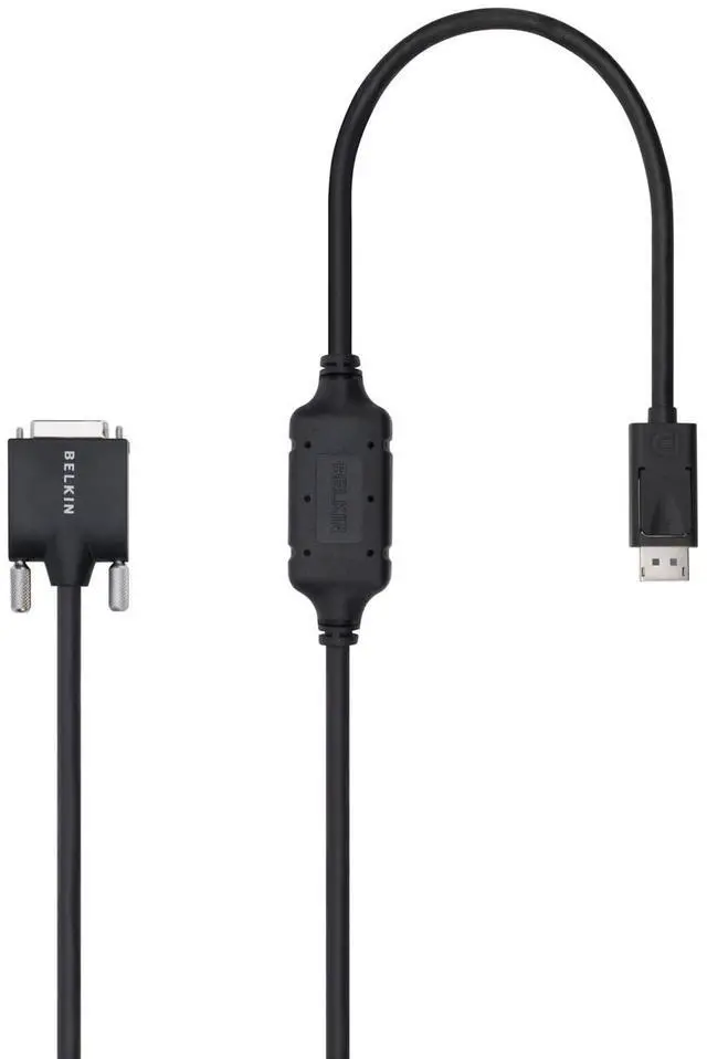 Alt view image 2 of 2 - Belkin F2CD002B03-E 3 ft. DisplayPort to DVI Cable Male to Male