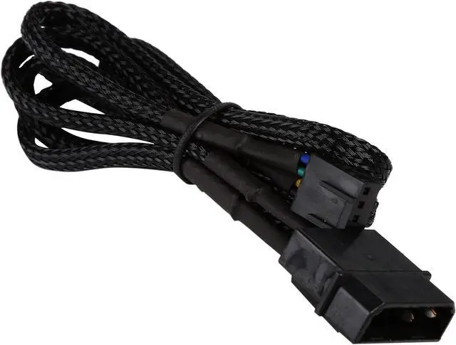 Alt view image 2 of 5 - Coboc PWM-1X8 1 x 8 4-pin PWM Fan Power Splitter Cable Adapter,8 Ports PWM Fan Hub Power by Molex LP4 4pin ,Compatible with 3pin Case Fan