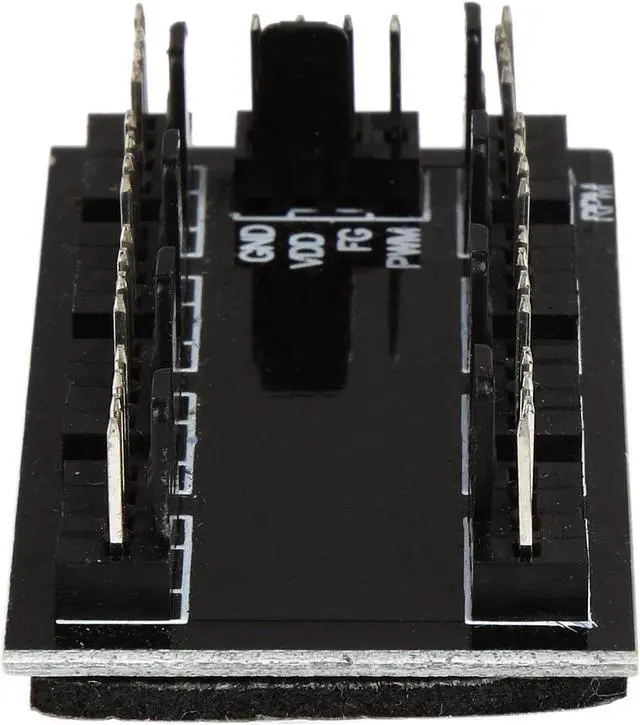 Alt view image 4 of 5 - Coboc PWM-1X8 1 x 8 4-pin PWM Fan Power Splitter Cable Adapter,8 Ports PWM Fan Hub Power by Molex LP4 4pin ,Compatible with 3pin Case Fan