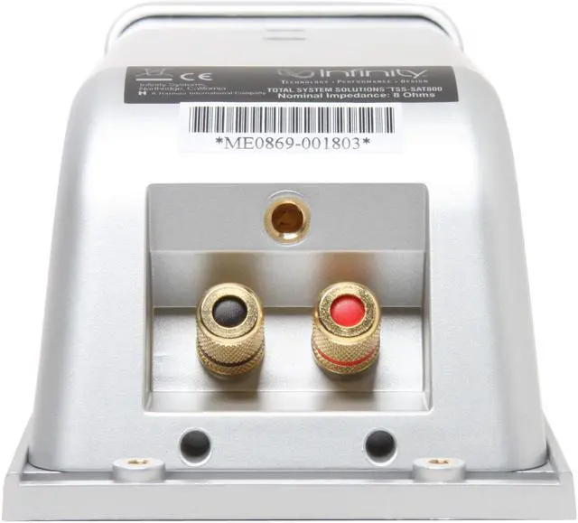 Alt view image 5 of 8 - Infinity TSS-SAT800 Platinum 2-Way Wall-Mountable Satellite Speaker