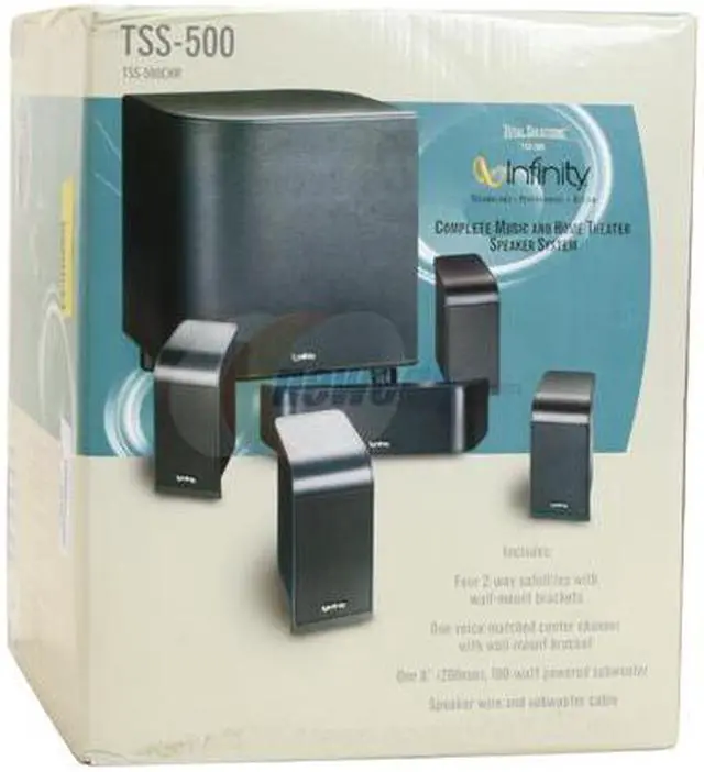 Alt view image 12 of 12 - Infinity TSS-500 5.1 CH Charcoal Home Theater System