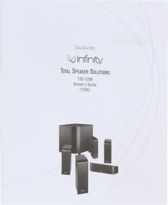 Alt view image 14 of 14 - Infinity TSS-1200 5.1 CH Charcoal Home Theater System
