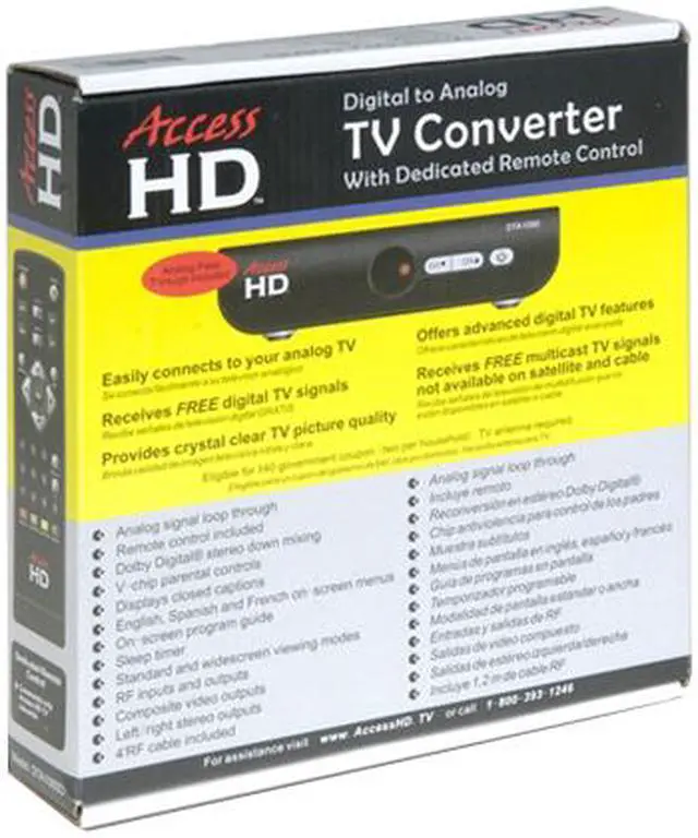 Alt view image 9 of 10 - AccessHD DTA1080D Digital Set-Top Box With Dedicated Remote Control