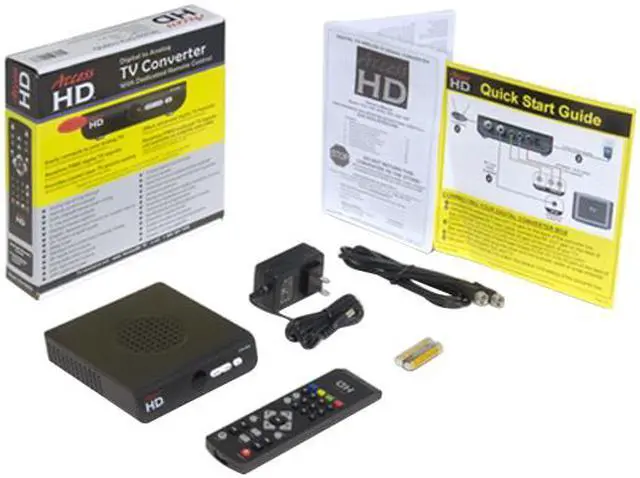 Alt view image 10 of 10 - AccessHD DTA1080D Digital Set-Top Box With Dedicated Remote Control
