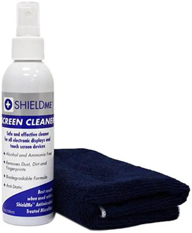Main image of ShieldMe 2020 Screen Cleaner, 6oz and 12"x12" Microfiber