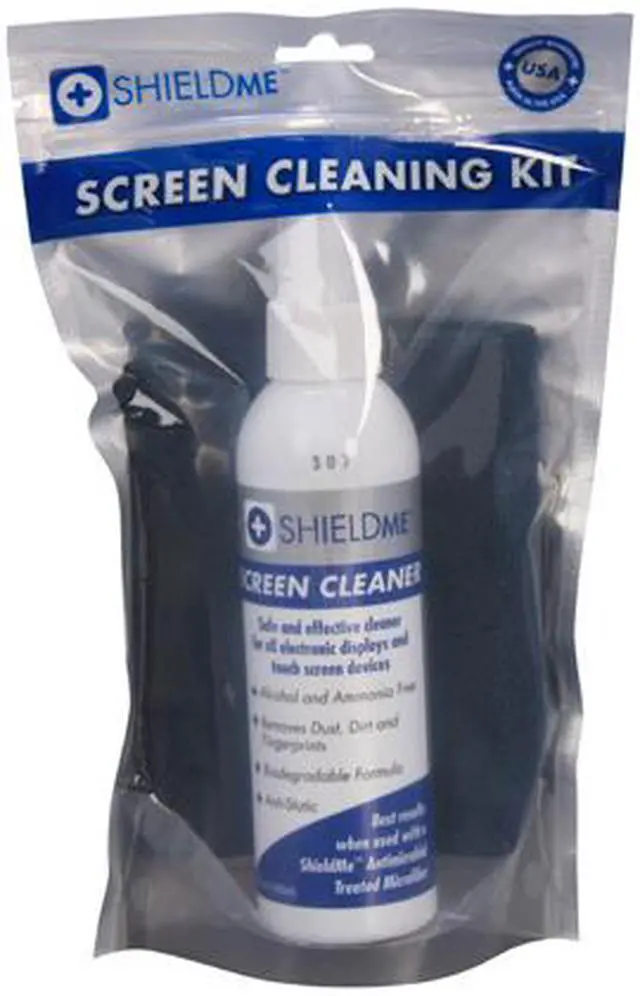 Alt view image 2 of 3 - ShieldMe 2020 Screen Cleaner, 6oz and 12"x12" Microfiber