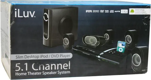 Alt view image 16 of 16 - Iluv i1277 Slim Desktop iPod / DVD Player w/5.1 CH Speaker System