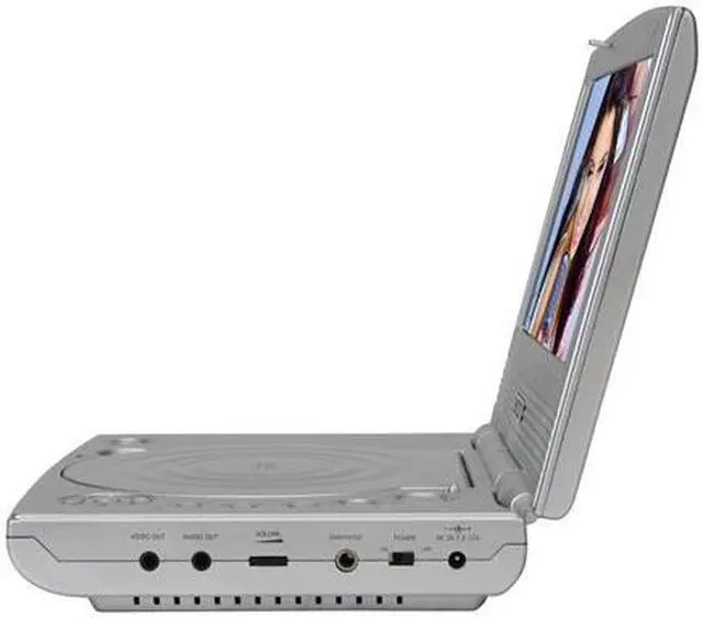 Alt view image 2 of 5 - DIGIX PDV200B 7" Portable DVD Player